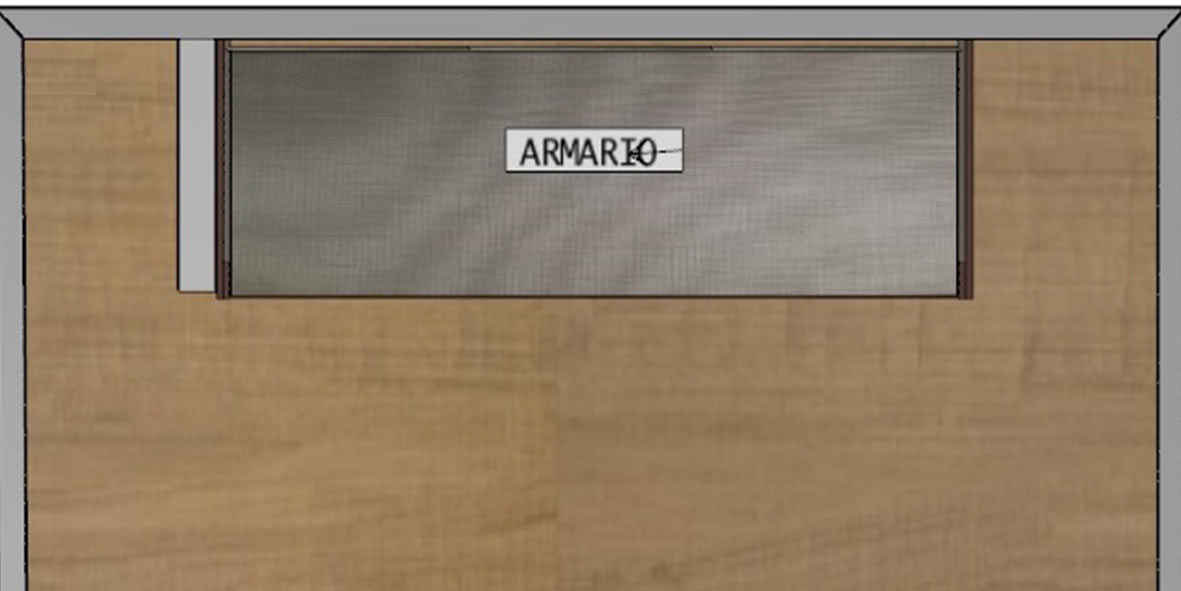 Tabique lateral visto